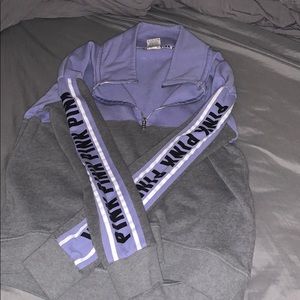 Pink quarter zip